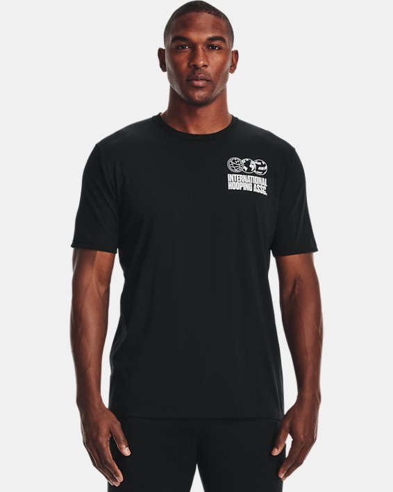 Men's UA International Hoops T-Shirt, Black, pdpMainDesktop image number 1